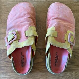 Charlotte stone suede clog flat shoes size 13